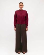 Load image into Gallery viewer, Ava Knit Zip Up Jumper Wine
