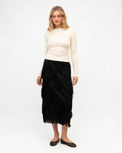 Load image into Gallery viewer, Kiira Tassel  Skirt Black
