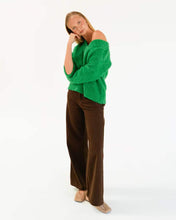 Load image into Gallery viewer, Oxford Knit Jumper Green | Paper Heart
