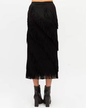 Load image into Gallery viewer, Kiira Tassel  Skirt Black
