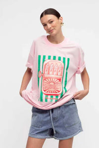 Sardines Tee Pink Paper Heart