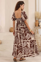 Load image into Gallery viewer, Adrianna Brown Print Maxi Dress
