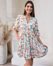 Load image into Gallery viewer, Palms Smock Dress
