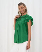 Load image into Gallery viewer, Jeze Cotton Top Green
