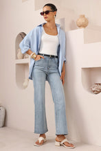 Load image into Gallery viewer, Arida Striped Cotton Shirt Blue
