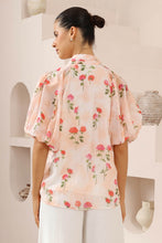 Load image into Gallery viewer, Misha Blouse Peach Floral Print
