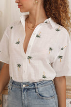Load image into Gallery viewer, Veronika Shirt Palm Embroidery
