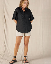 Load image into Gallery viewer, Avalon Linen Shirt Black
