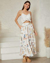 Load image into Gallery viewer, Santorini Maxi Skirt White
