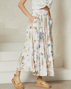 Santorini Maxi Skirt White