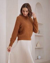 Load image into Gallery viewer, Yarali Fluffy Jumper Brown
