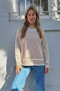 Worthier Oliver Wool Blend Jumper Beige