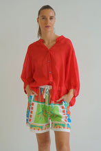 Load image into Gallery viewer, Carter Linen Shirt Red
