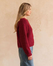 Load image into Gallery viewer, Ruby Noir Cardigan Merlot | Ebby and I
