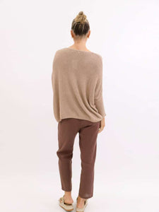Worthier Cari Cotton Blend Knit Gold Sparkle