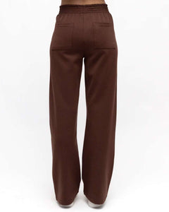Ebby And I Pants Chocolate White Stripe