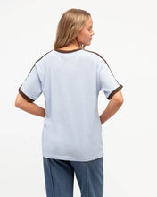 Load image into Gallery viewer, Effy Contrast Tee Blue Choc | Paper Heart
