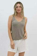 Load image into Gallery viewer, Worthier Glow Glitter Vest Brown
