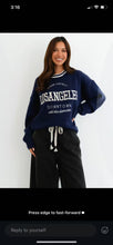 Load image into Gallery viewer, LA Crew Neck Knit Jumper Navy

