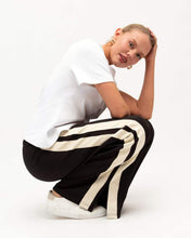 Load image into Gallery viewer, Jaysha Pants Black Cream Stripe | Ebby &amp; I
