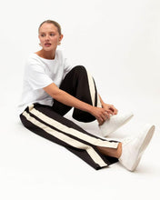 Load image into Gallery viewer, Jaysha Pants Black Cream Stripe | Ebby &amp; I
