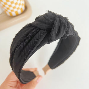 Ardia Knot Headband Black