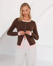 Load image into Gallery viewer, Paige Knit Cardigan Choc Pink
