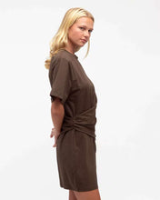 Load image into Gallery viewer, Gab Mini Dress Chocolate
