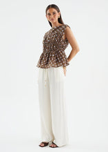 Load image into Gallery viewer, Ellody Polka Dot Top Choc
