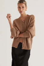 Load image into Gallery viewer, Savea Knit Cardigan Brown
