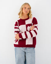 Load image into Gallery viewer, Love Knit Jumper Wine

