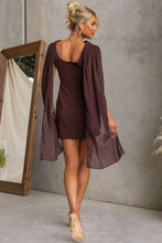 Load image into Gallery viewer, Shanti Mini Dress Chocolate

