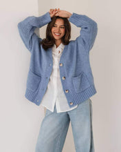 Load image into Gallery viewer, Noa Wool Blend Cardi Blue | Label Of Love

