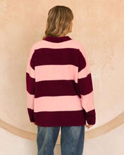 Load image into Gallery viewer, Valentina Rugby Knit Jumper Berry

