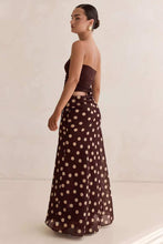 Load image into Gallery viewer, Tegan Polka Dot Dress Brown
