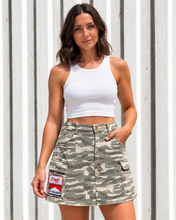 Load image into Gallery viewer, Light Camo Cargo Mini Skirt | By Frankie
