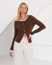 Load image into Gallery viewer, Paige Knit Cardigan Choc Pink
