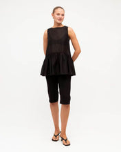 Load image into Gallery viewer, Zelina Sheer Peplum Top | White Closet
