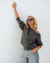 Load image into Gallery viewer, Riah Knit Jumper Charcoal
