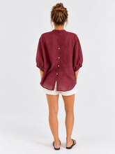 Load image into Gallery viewer, Worthier Carter Linen Shirt Rosewood
