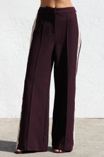 Load image into Gallery viewer, Nadia Tailored Track Pants Wine | White Closet
