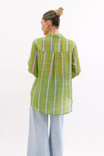 Load image into Gallery viewer, Summer Crush Linen Shirt Green Worthier
