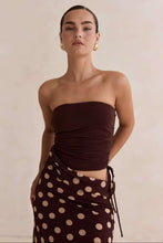 Load image into Gallery viewer, Tegan Polka Dot Dress Brown
