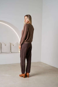 Valeria Loula Cotton Cord Knit Chocolate