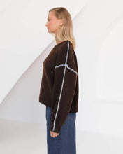 Load image into Gallery viewer, Sharon Knit Jumper Chocolate | Paper Heart
