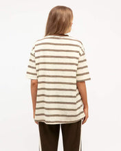 Load image into Gallery viewer, Ralee Stripe Tee Choc Ivory | Paper Heart
