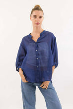 Load image into Gallery viewer, Worthier Carter Linen Shirt Navy
