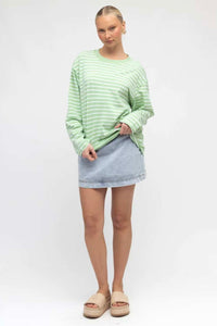 Maddie Long Sleeve Tee Mint