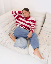 Load image into Gallery viewer, Marsila Knit Jumper Pink Red Stripe
