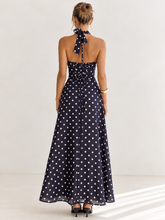 Load image into Gallery viewer, Brielle Maxi Dress Brown Polka
